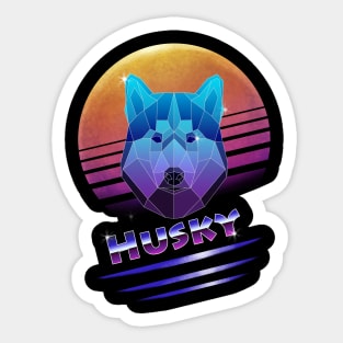 Cyberpunk Husky Sticker